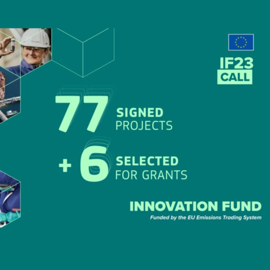 Innovation Fund 2023: 77 signed projects and 6 selected projects for grants